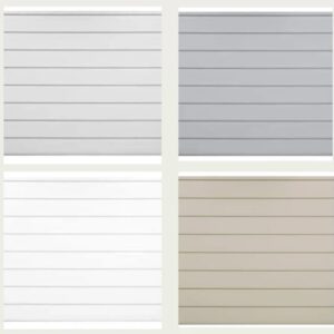 (As is) Heavy Duty PVC Slatwall (mixed colors)