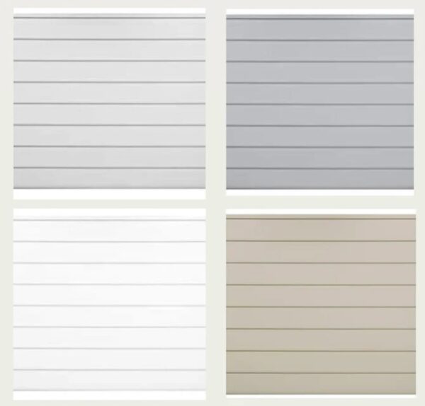 (As is) Heavy Duty PVC Slatwall (mixed colors)